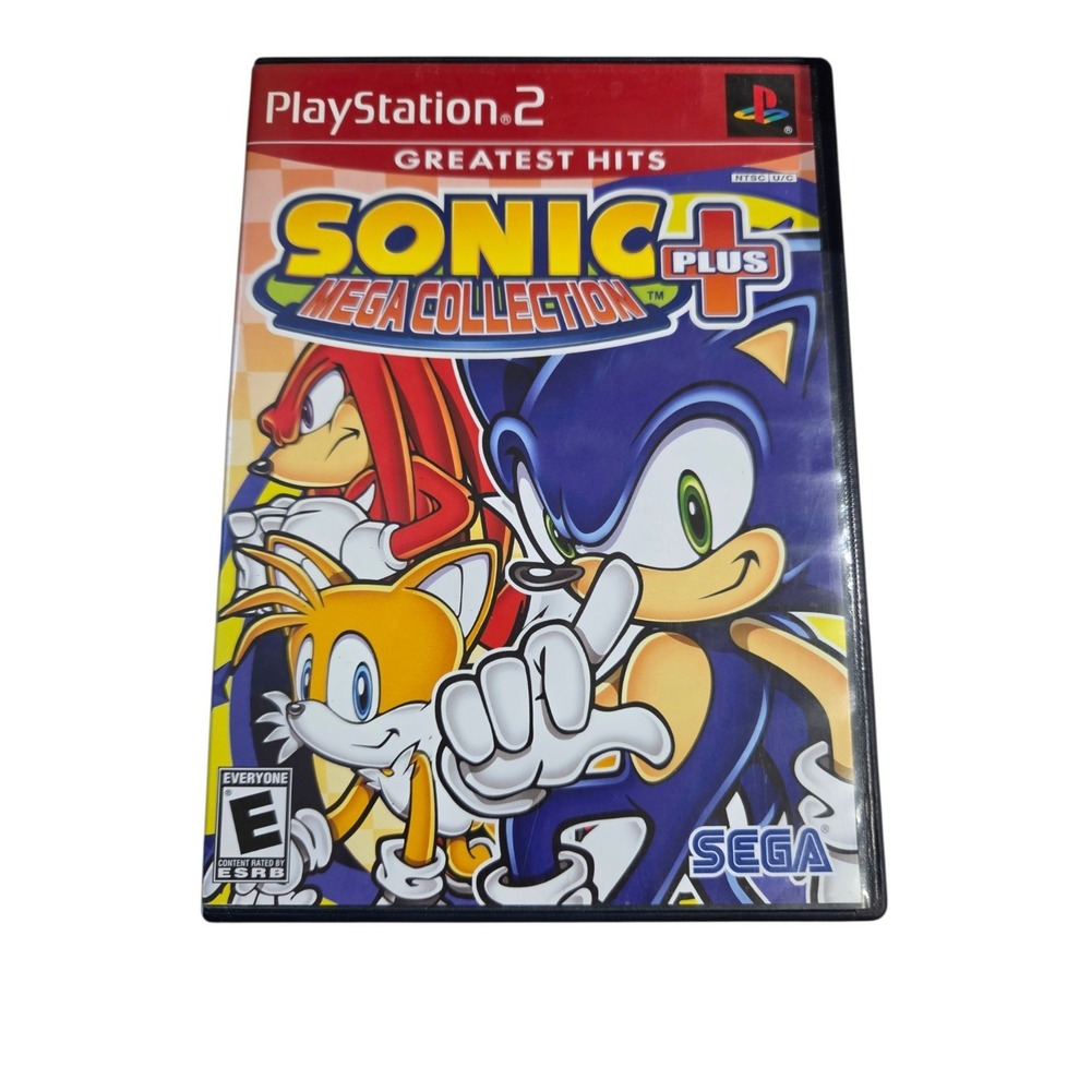 Sonic Mega Collection Plus Greatest Hits Sony PlayStation 2 Complete W/ Manual